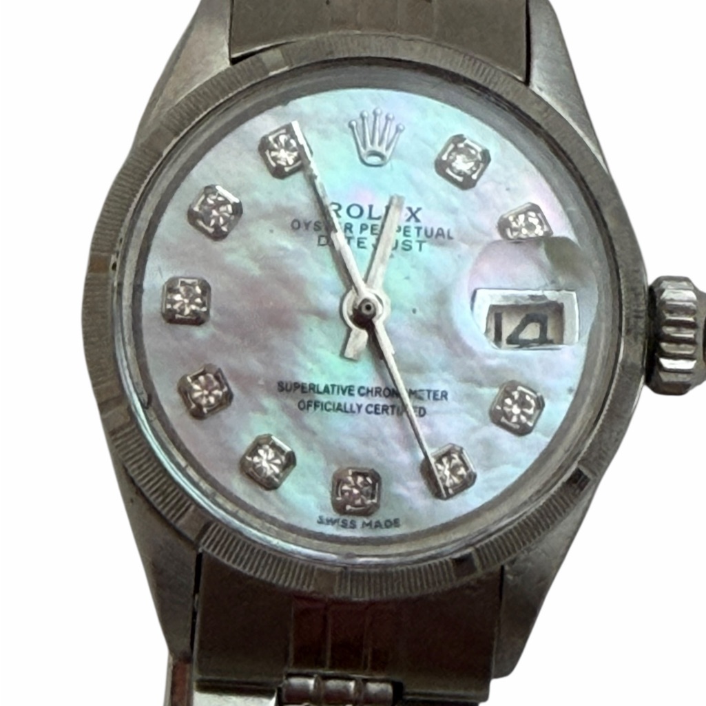 Authentic Rolex Oyster Perpetual Lady Datejust 26 With Diamond
